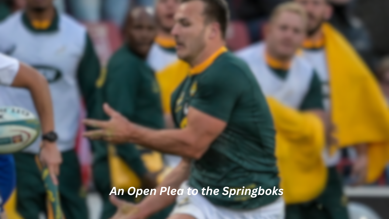 An Open Plea to the Springboks